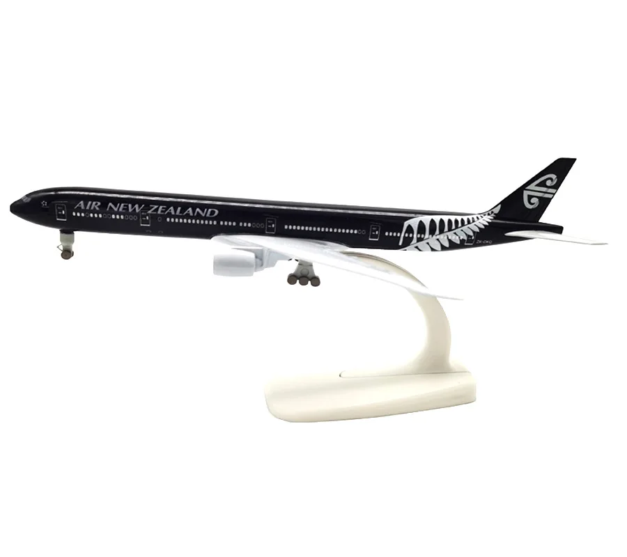 Black Air NEW ZEALAND Airlines Boeing 777 B777 Airways Diecast Airplane Model Plane Model Alloy Metal Aircraft Kids Gifts