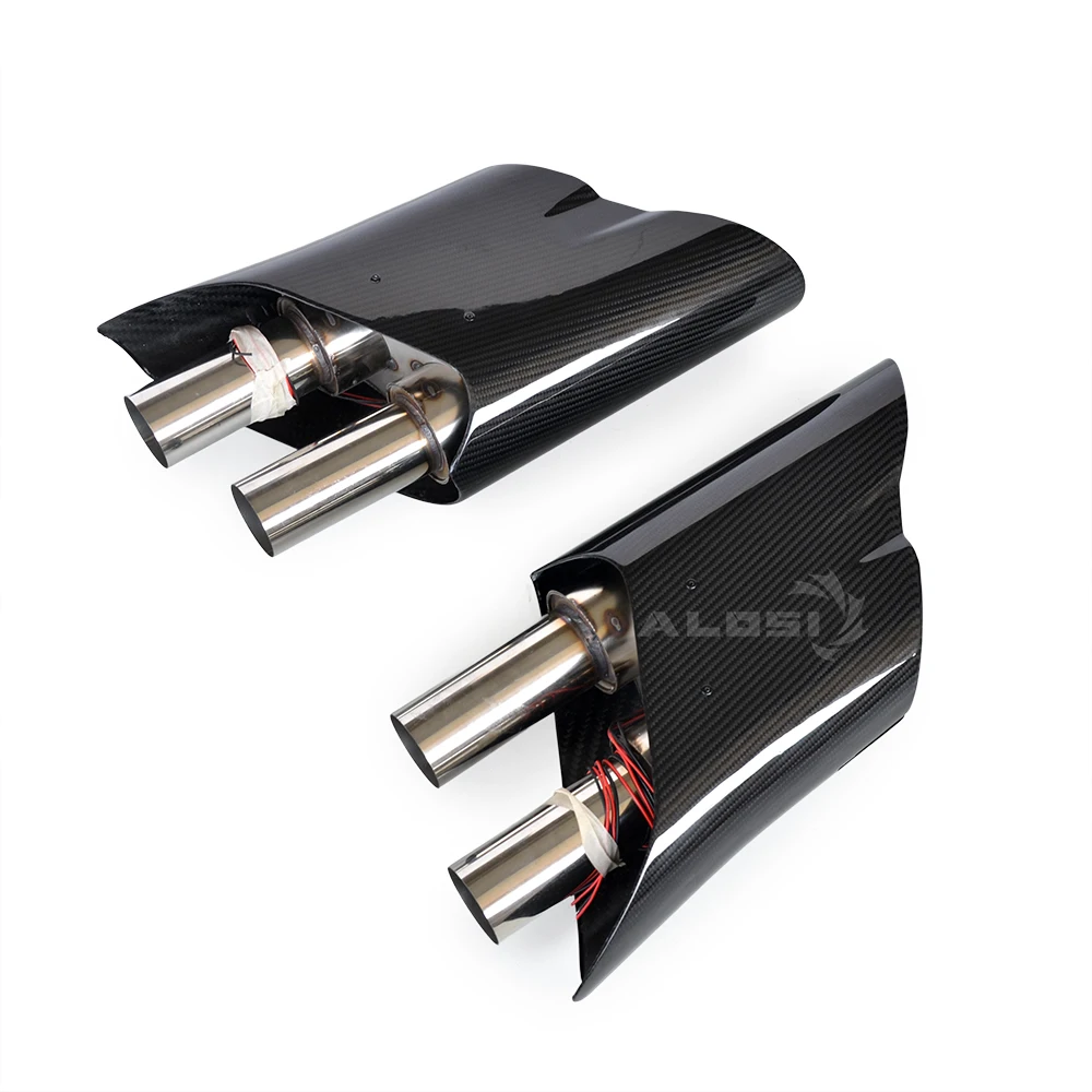 Geschikt voor Mercedes G-Klasse W463 W464 G63 G500 hoogwaardige koolstofvezel uitlaattips