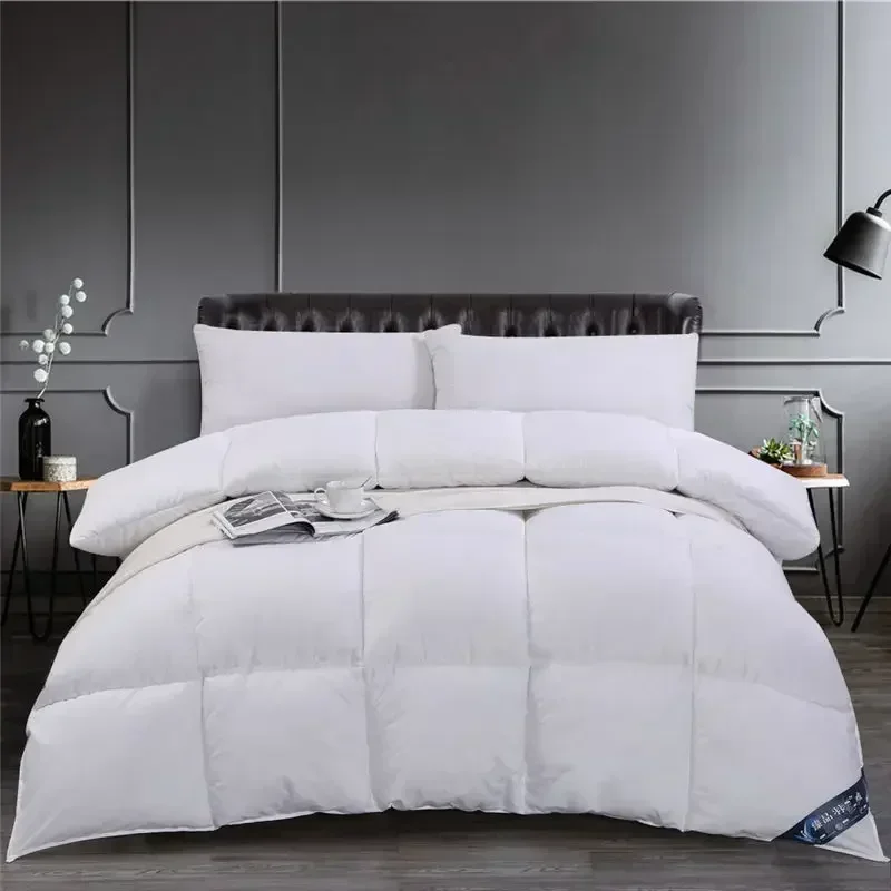 High Grade White Goose/Duck Down Comforter Duvet Winter Quilt Blanket Filler With Cotton Cover Thick Twin Full Queen King Size