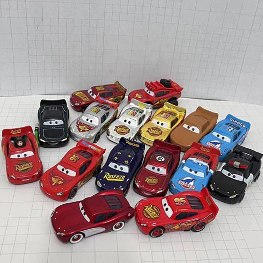 Coches de Disney Pixar, modelo de coche Lightning McQueen, juguete de metal, vehículos, regalos creativos de cumpleaños para niños