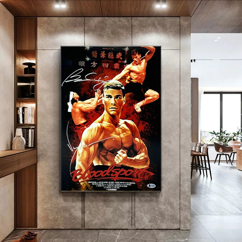 Bloodsport 1988 Vintage Movie Jean-Claude Kungfu Film Poster And Prints Painting Art Wall Pictures For Living Room Home Decor