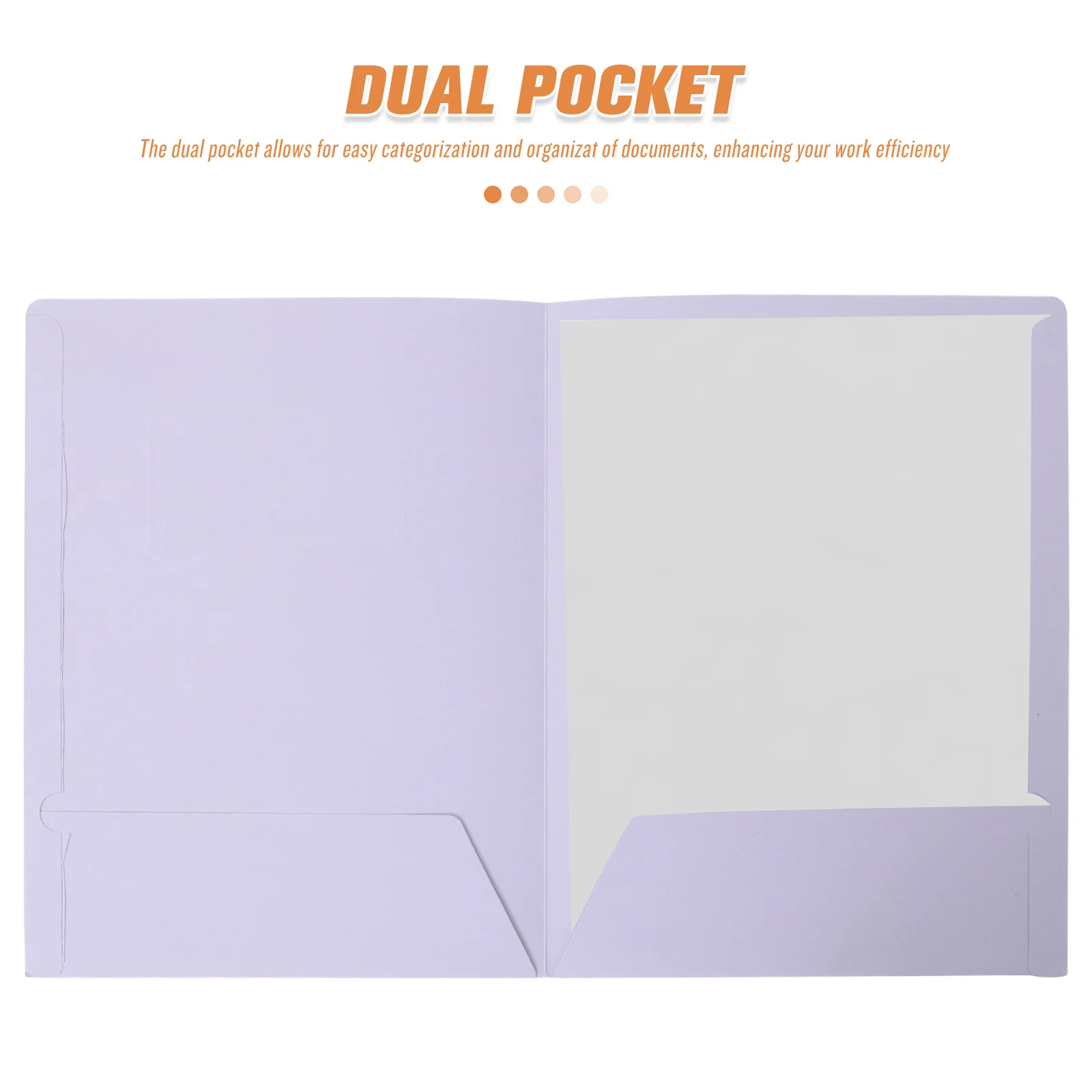 10 قطعة من مجلدات الملفات الورقية المقواة بجيب مزدوج منظم المستندات ورق العرض لوازم الاجتماعات المنزلية والمكتبية