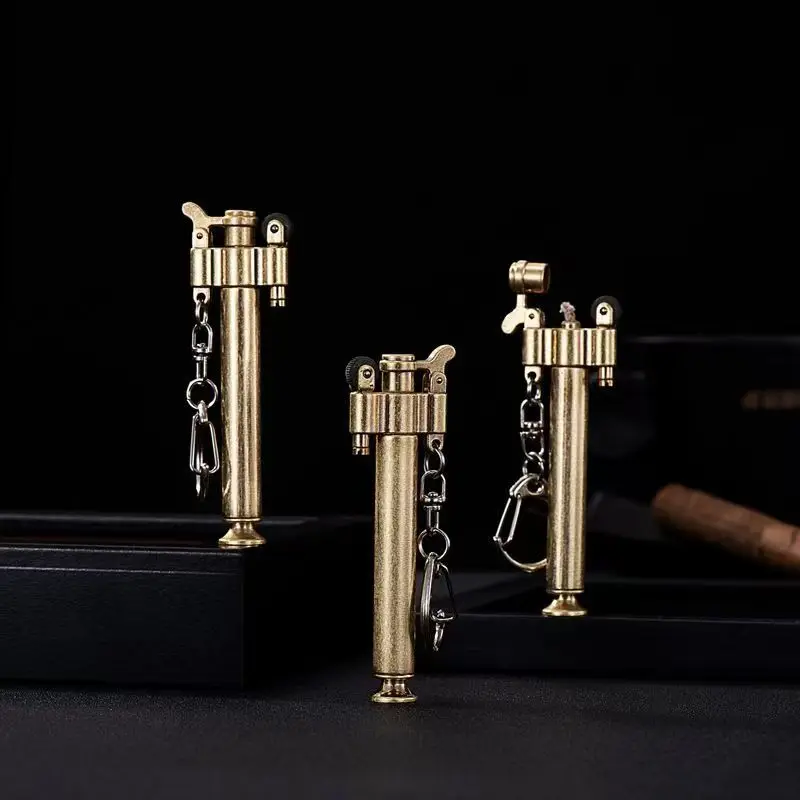 

Lighter Pipe Press Rod Coal Oil Retro Lighter Smoker Lighters Smoking Cigarette Accessories（NO GAS）