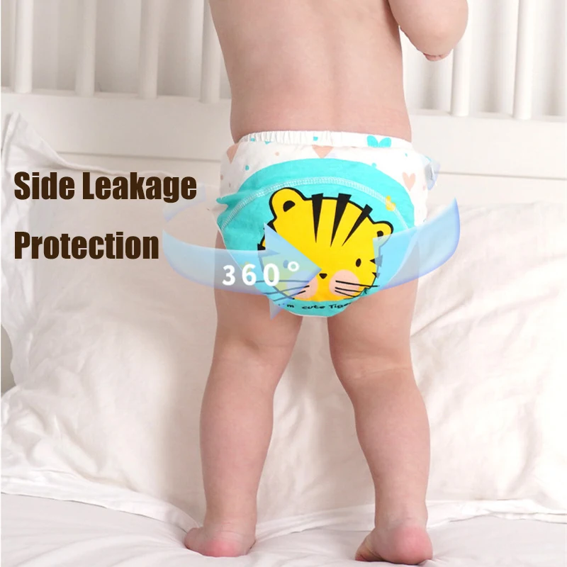 Leak-proof Baby Diapers Ultra Absorbent Toddler Potty Training Pants Reusable Overnight Protection Underwear For Boys Girls