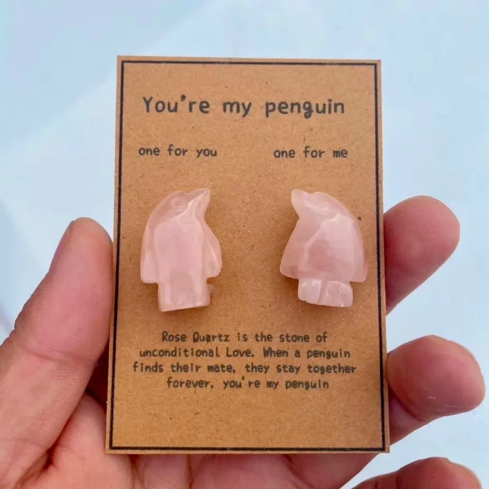 

1 Pair Romantic Style Penguin Gift Keepsake Quality Penguin Shape Matching Couple Keepsake Wedding Gift Easter Celebration