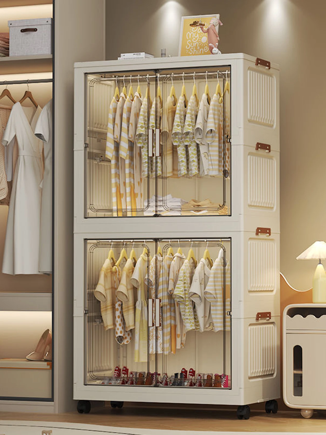 Opvouwbare opbergkast Eenvoudi - Baby Clothing Cupboard recensie en prijs