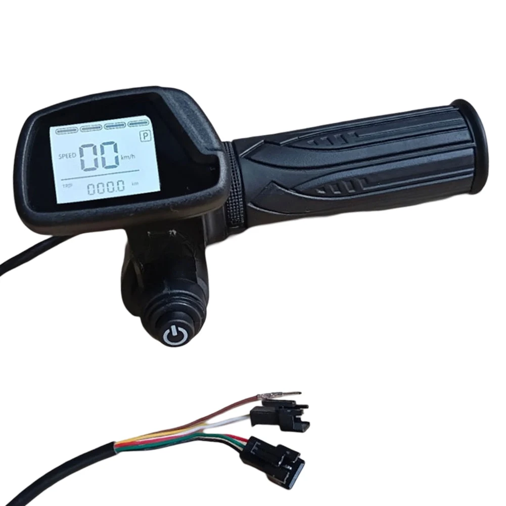 5pin Hall Throttle 48V Scooter Throttle Voltage Display 22mm Installation Diameter Daily Commuting For Balanced Bike