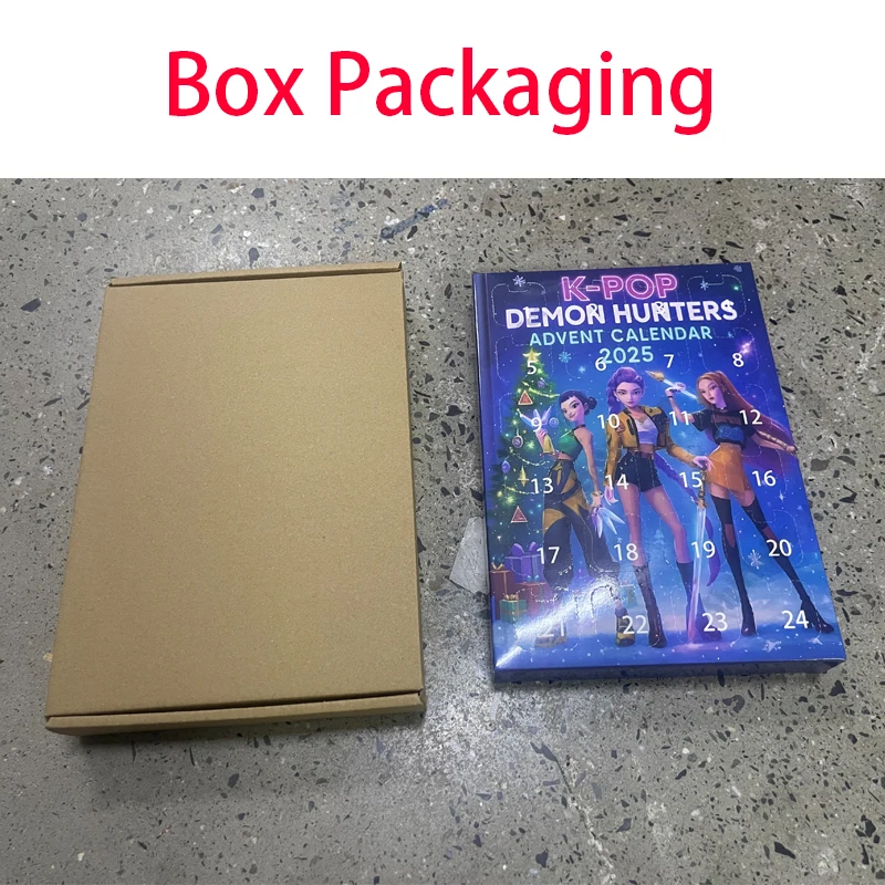 Neue Weihnachten Kpop Dämon Jagd 24pc Adventskalender//Überraschung Blind Boxen//Für Halloween Mystery Box Geschenke Spielzeug