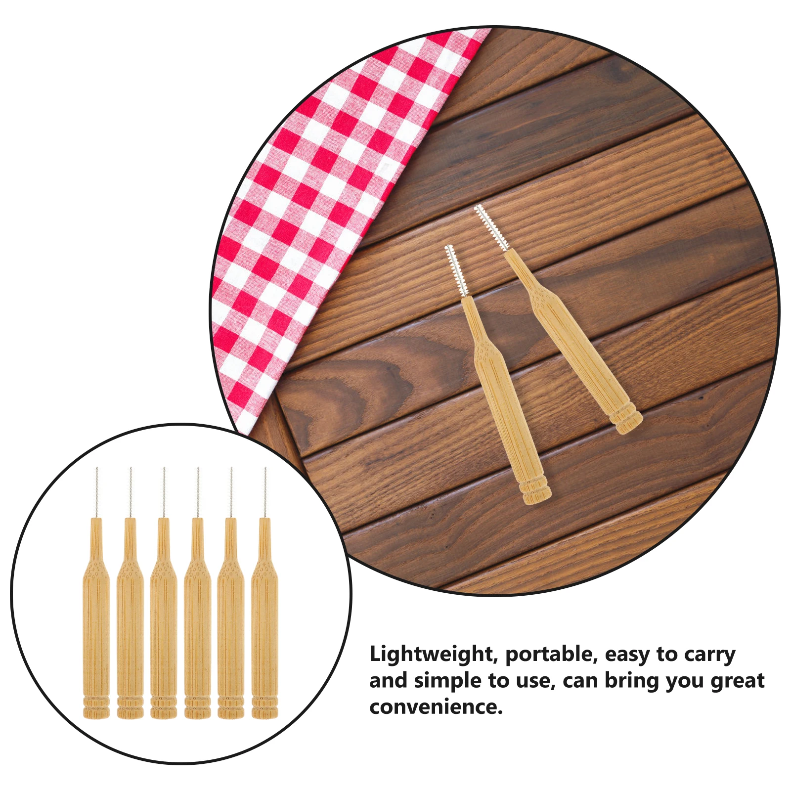 

10 pcs Bamboo Toothbrushes Interdental Cleaners Cartridge Case Teeth Cleaning Flosser Gum Dental Travel Family Use