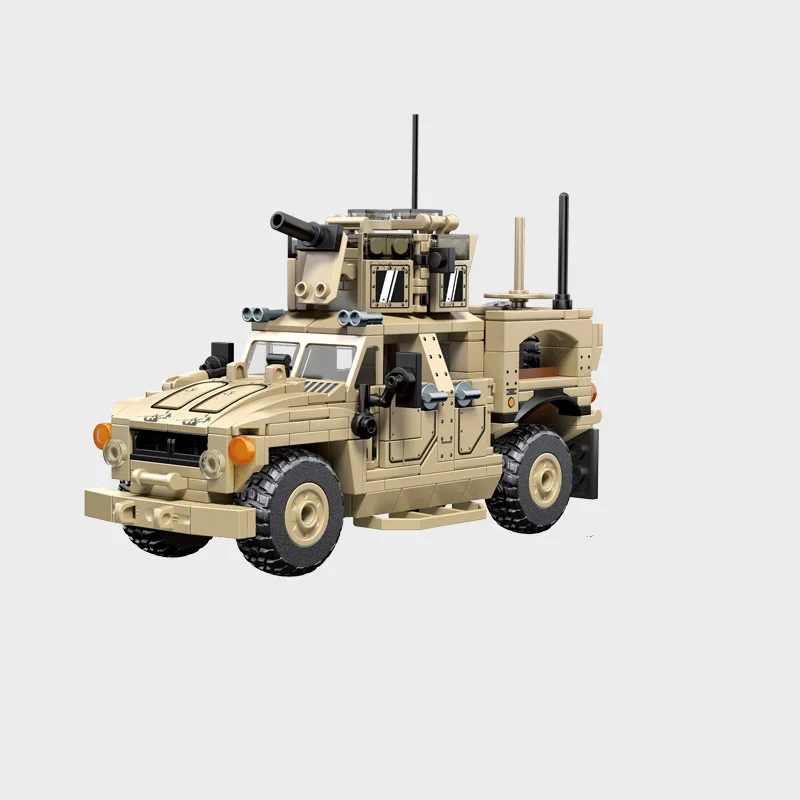 

Military Model World War II Series M-ATV Wheeled Anti-Mine Anti-Ambush Vehicle Building Blocks Bricks Toys Christmas Gifts