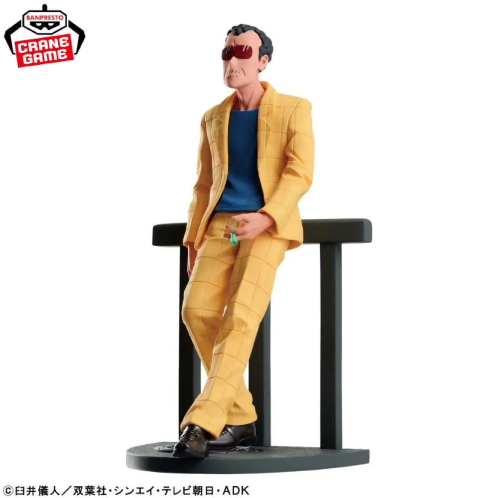 Original Genuine Banpresto Crayon Shin Chan Hiroshi Nohara Bunta Takakura Principal Figure Anime Collectible