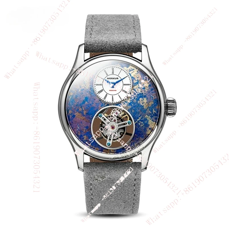 

Мужские легкие роскошные часы Fanzhi с турбийоном в стиле ретро, маленький круглый циферблат, отзывы папы, водонепроницаемые механические часы