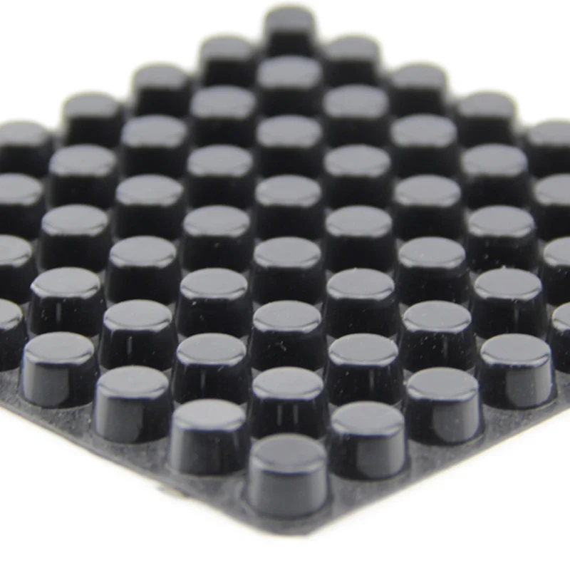 Furniture Bumpers 12*2-7mm Clear Black Adhesive Bumper Pads Surface Protection for Wall, Wooden Floor (Cylindrical,Hemispher )