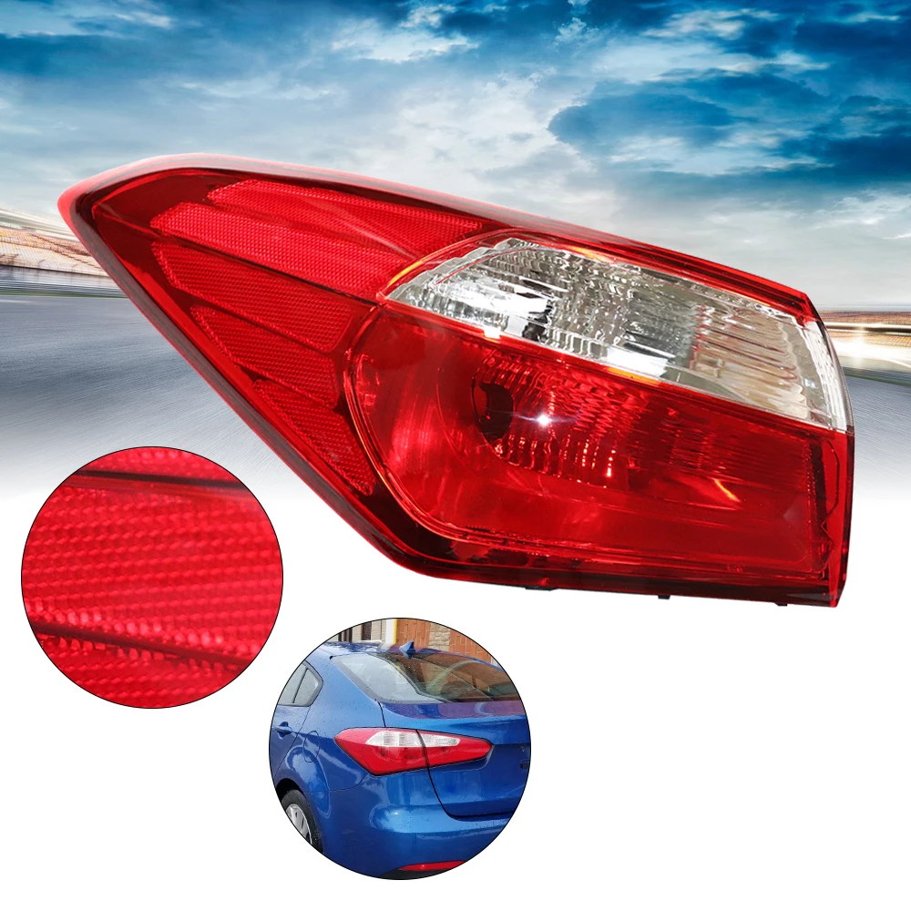 

Left Side Outer Tail Light Assembly Rear Lamp Fits Kia Sorento Kia Forte 2014 2015 2016 Halogen Red Direct Replacement