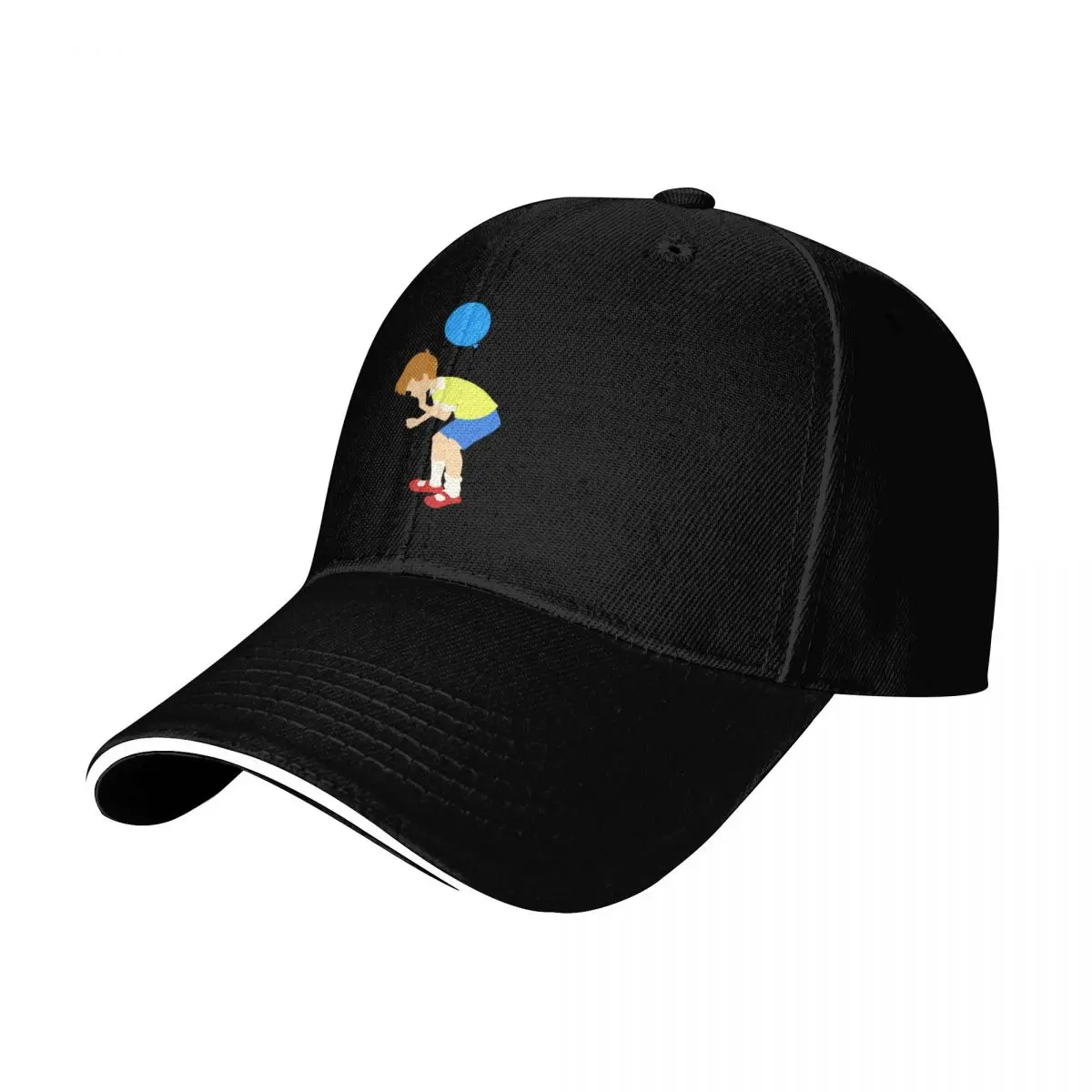 A Boy & His Balloon Baseball Cap Streetwear Hip Hop Trendy Vintage Retro Embroidered Lightweight Packable