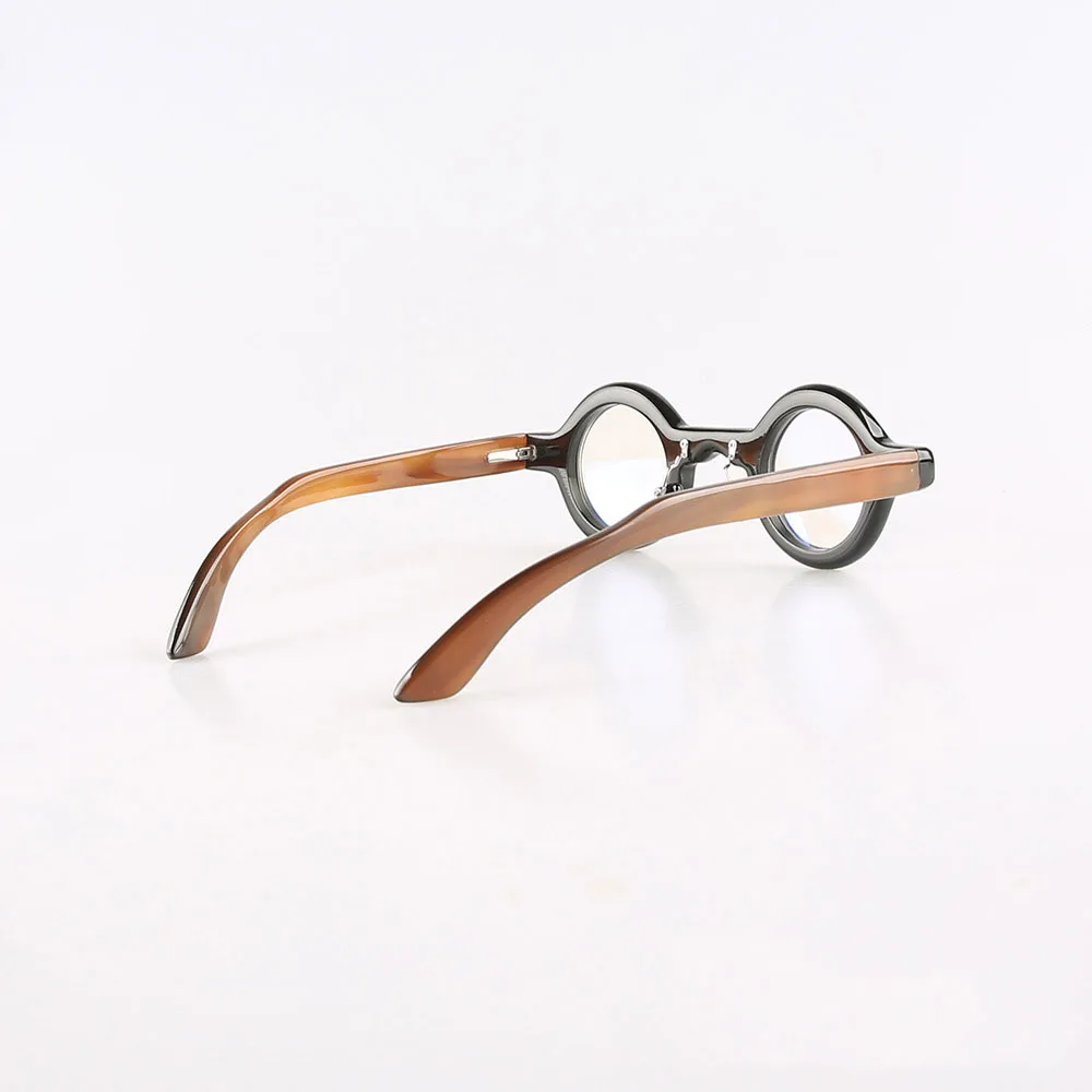 Eyeglass Frames Unique Vintage Retro Classic Handmade Natural Horn Prescription Man's Glasses Frames Optical Lenses Eyeglasses