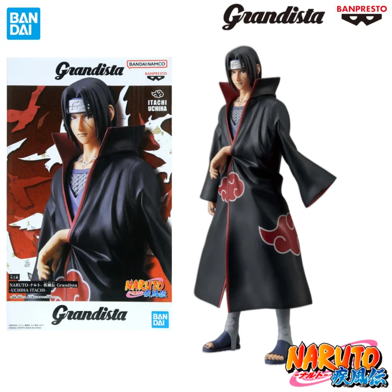 

BANDAI BANPRESTO Original Naruto Shippuden Grandista ROS Uchiha Itachi Anime Action Figure 280mm PVC Collectible Model