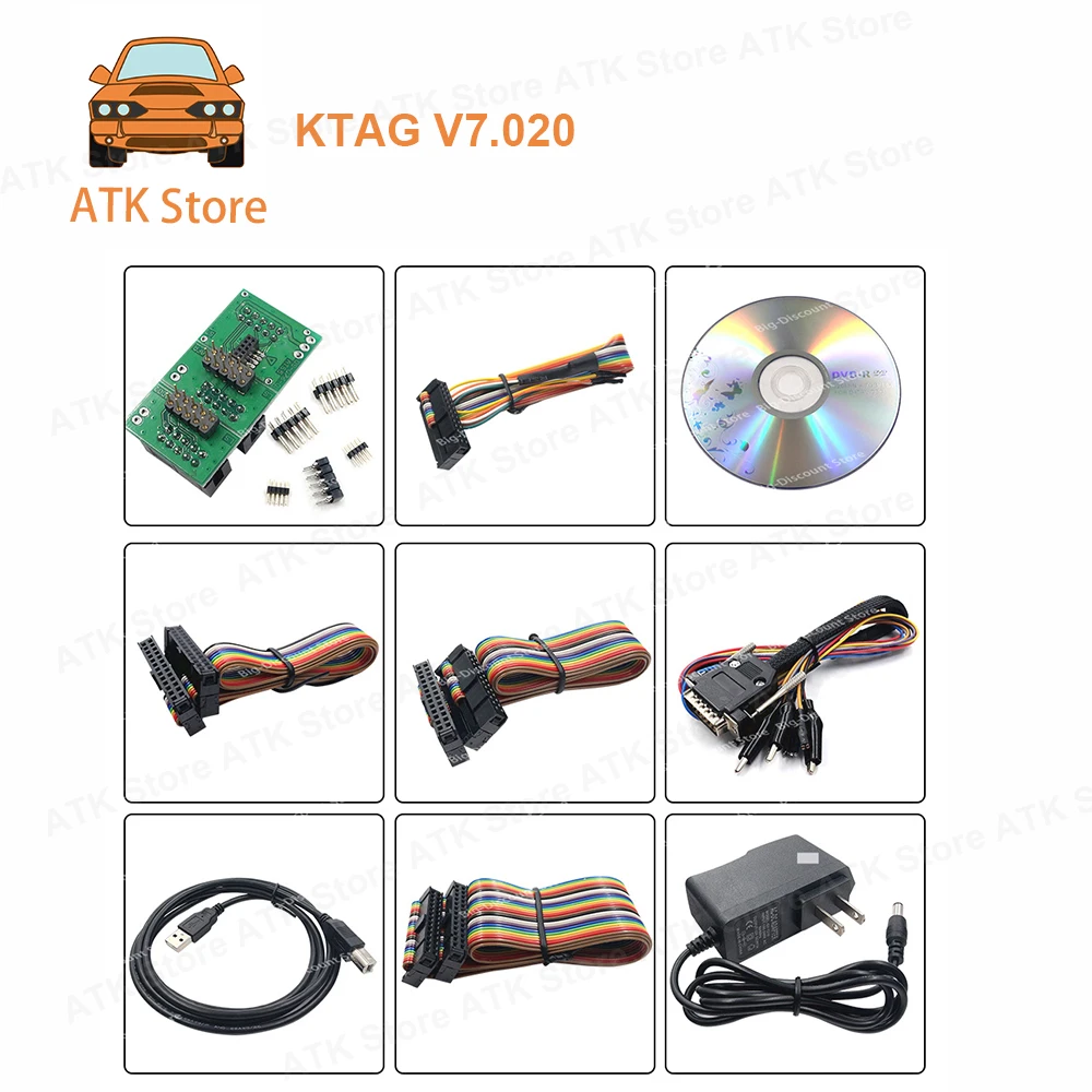 KT-AG V7.020 Programmer Tools eliminates the main version of D-TC and is compatible with KTAG 2.25 ECM ECU cars  trucks tractors