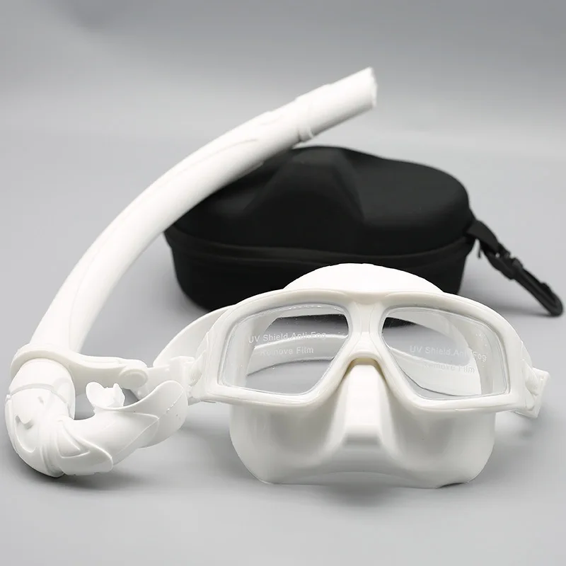 

Free diving goggles snorkeling set PC lens waterproof and anti-fog snorkeling mask equipment