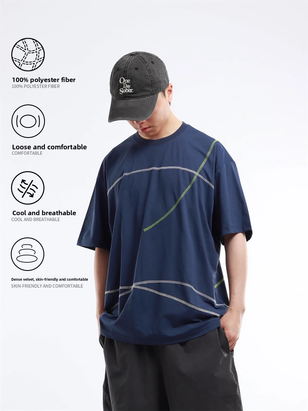 Summer 2026 Original Edition Sport Quick Dry round Neck Printed Cycling Shuttle Weave Short Sleeve T-Shirt Youth Loose Fit Br...