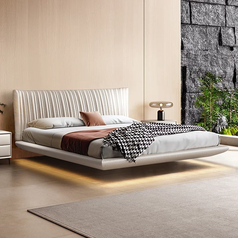 

Роскошный каркас, подвесная кровать, каркас изголовья кровати King Size, двуспальная кровать размера «queen-size», освещенный светильник, современная мебель для спальни Camas De Dormitorio