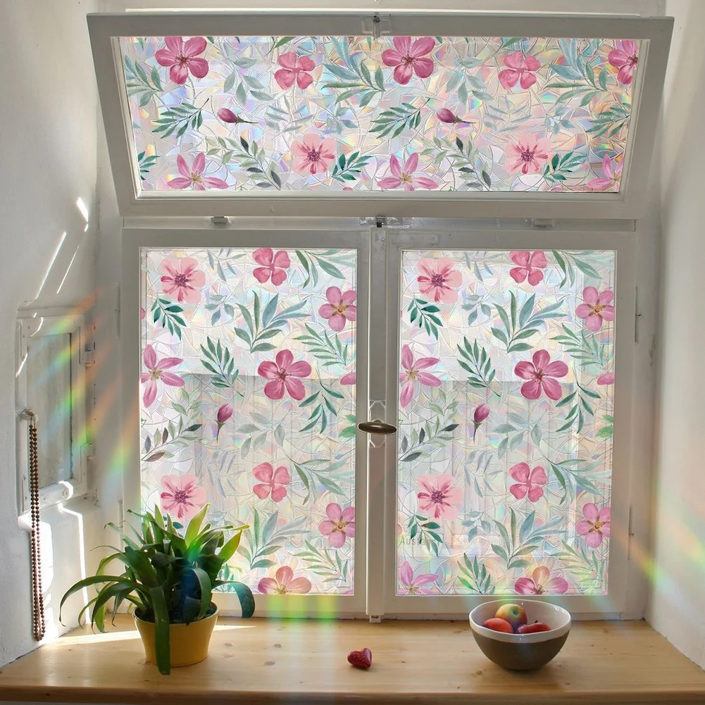 45*100cm 17.72*39.38in Static Privacy Film Decorative Privacy Film Uv Protection Film No Glue Required Vibrant Color Retention