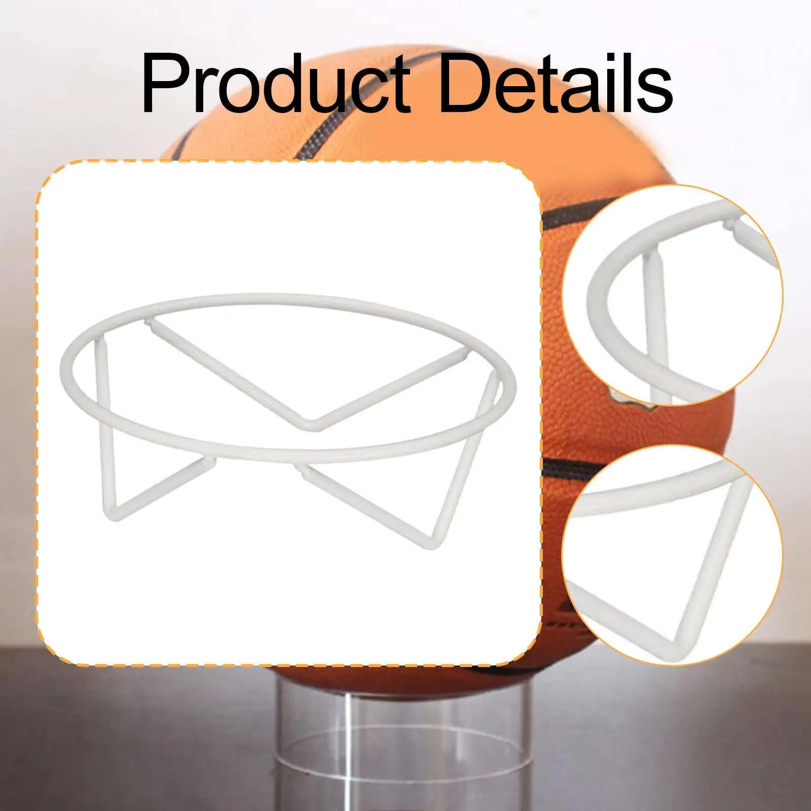 Подставка для мяча, компактный баскетбольный держатель для футбола, регби, дома