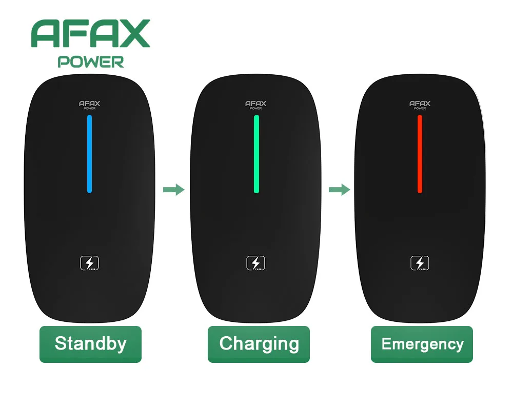 AFAX POWER EV Wallbox 7kW/11kW/22kW para Carga de coche eléctrico en conector tipo 2 220V 380V EV cargador 16A 32A