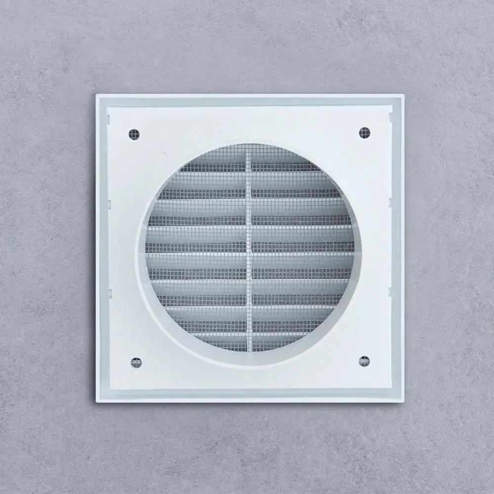 Air Duct Ventilation Hood Cover ABS Louver Grille Bathroom Kitchen Exhaust Outlet Rainproof Shutter Ventilation Accessory Cap