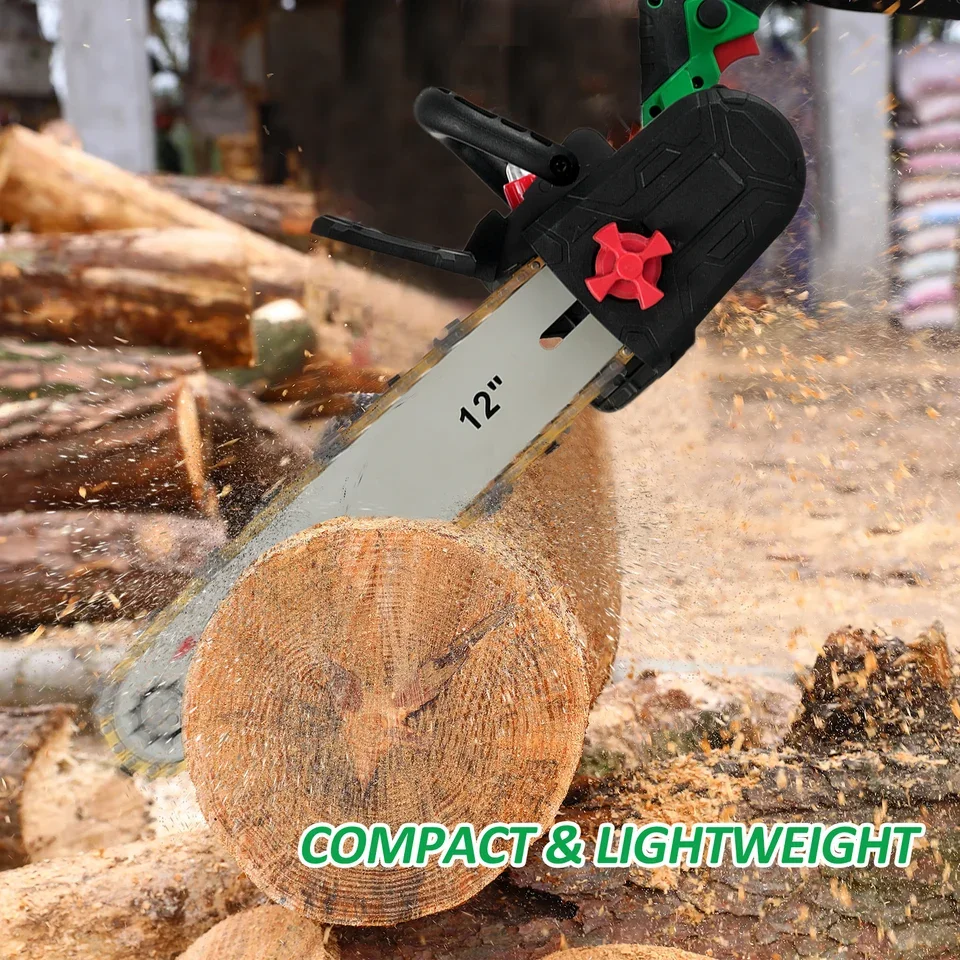 منشار كهربائي بدون فرش مقاس 12 بوصة، مقصات تشذيب محمولة يمكنك صنعها بنفسك، مقلم فرعي محمول قابل لإعادة الشحن مع سوبو OEM #6