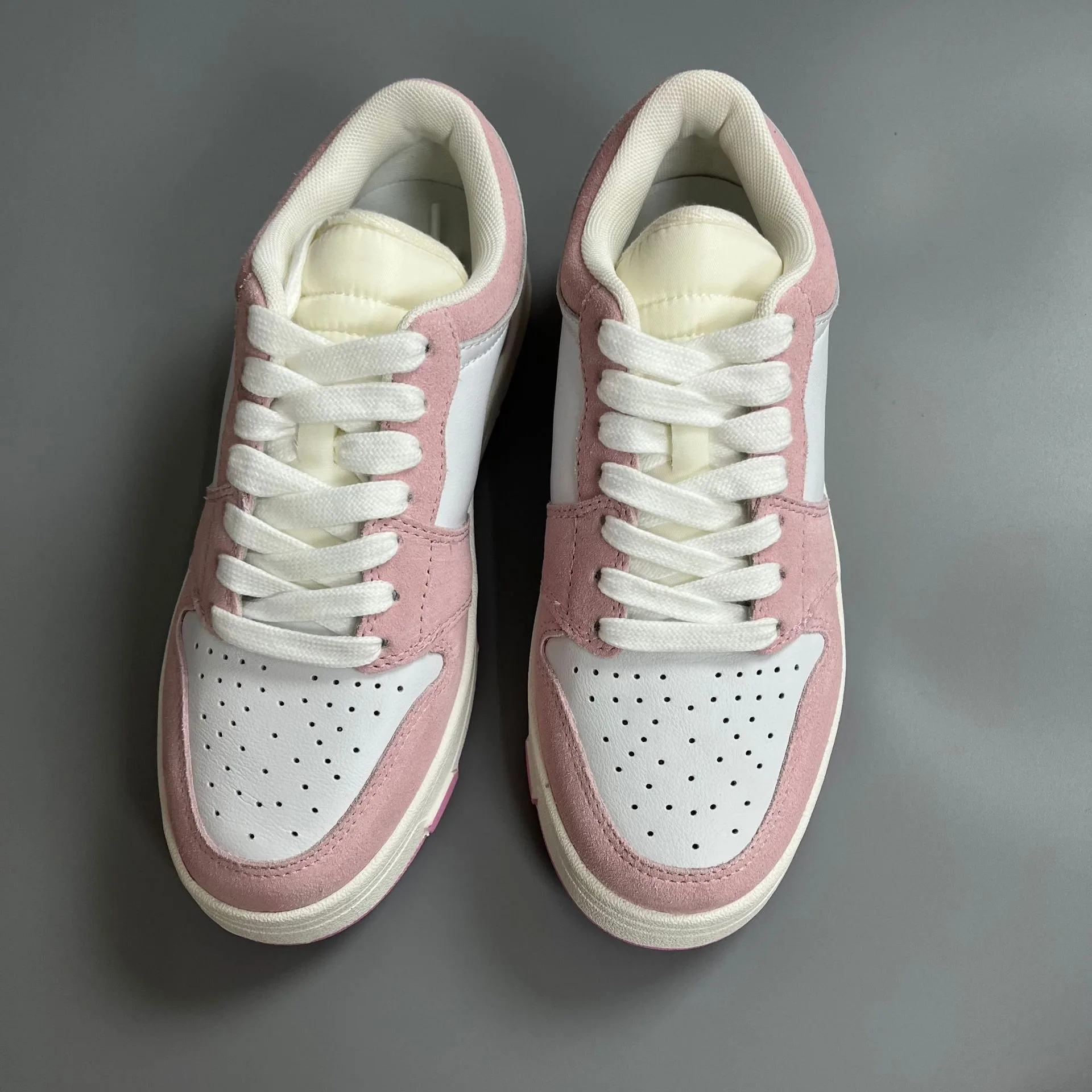 Dave&Di Vintage Sneakers Lovers Patchwork Genuine Leather Soft  Casual Flat Shoes Comfortable Women For 2024 SS