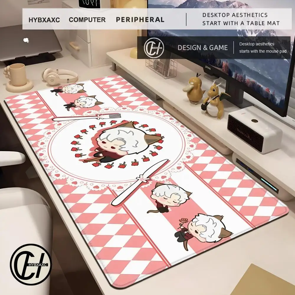 Game Love and Deepspace Sylus Rafayel Zayne Xavier Caleb Anime Cute Cat Computer HYBXAXC Pad/Mouse Pad Cartoon Office Supplies
