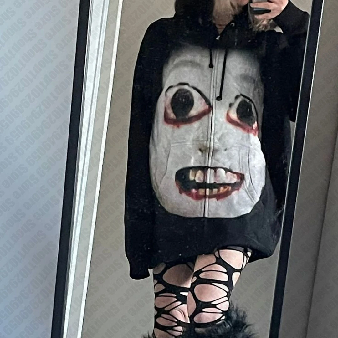 Y2K سستة الرجعية زوجين الهيب هوب هوديس البلوز فضفاض المتضخم Harajuk شارع العليا الرجال النساء الشارع الشهير 2000s ايمو الفتيات