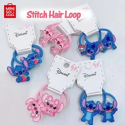 Disney-horquilla de Lilo & Stitch para niña, banda de goma de dibujos animados, accesorios para el cabello, accesorios de moda, regalos de cumpleaños