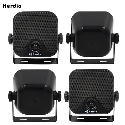 Herdio 4 Inch Marine Speakers Boat Waterproof 240W Outdoor Speakers Surface Mounted For Skid Steer ATV UTV RZR Golf Cart Tractor