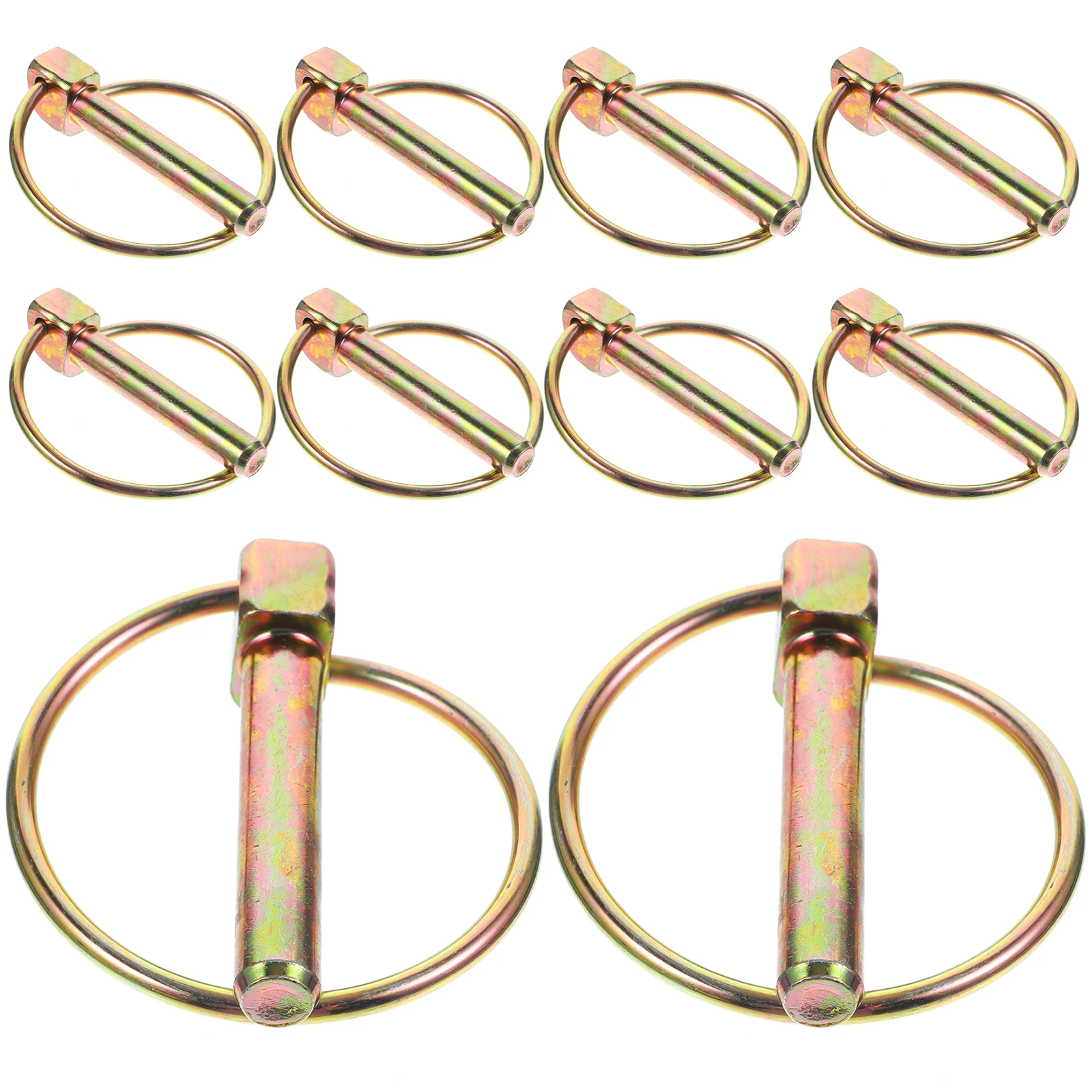 10pcs Pins 6x45mm Galvanized Pins for Farm Tractors Reliable Locking Fasteners Durable Alloy Secure Equipment
