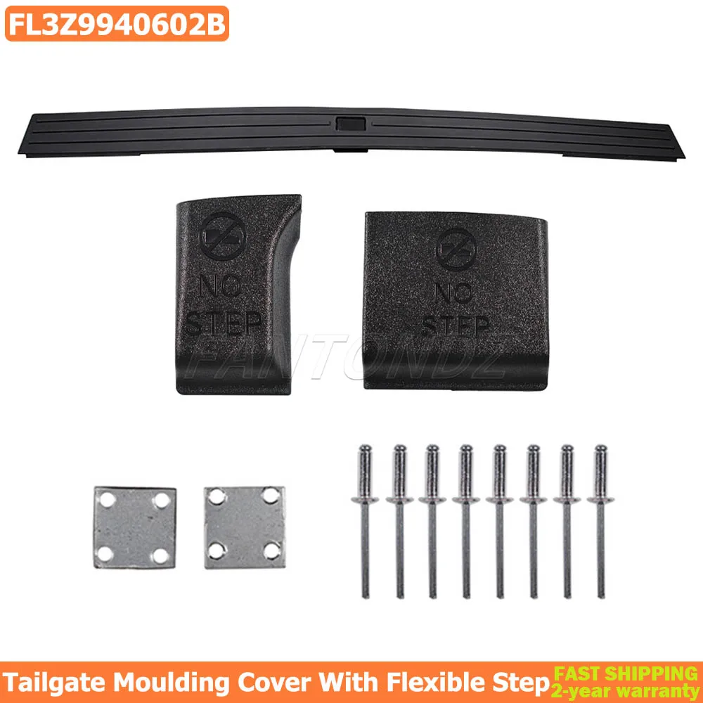 For 2015-2019 Ford F-150 Tailgate Moulding Cover With Flexible Step FL3Z9940602B FL3Z-9940602-B FL3Z 9940602 B