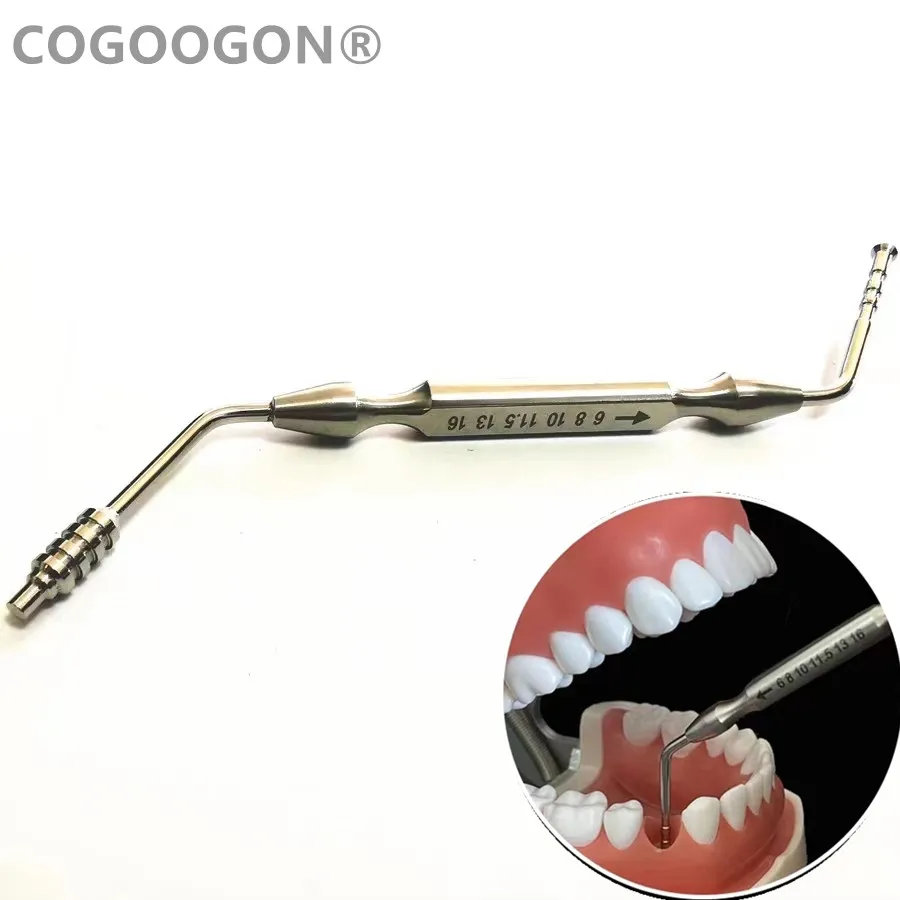 1Pcs Double Headed Dental Implant Tools Dental Depth Gauge Gingival Measuring Ruler Deep Probe