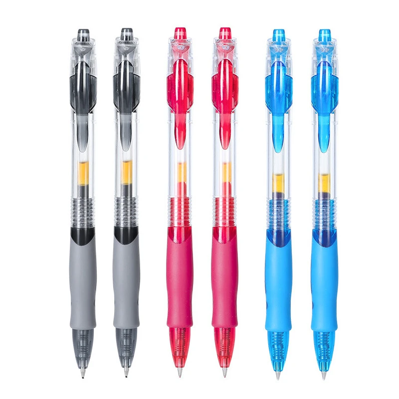 13pcs Retractable Ballpoint Pens Set Black/Blue Gel Pens For Writing School Office Accessories Students Stationery Supplies