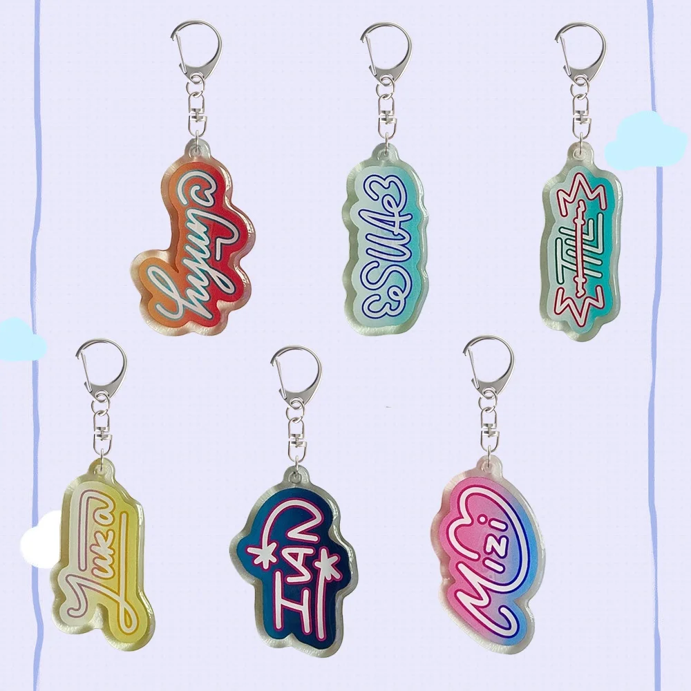 

For Alienstage Luka Lvan Till Mizi Sua Name Series Acrylic Key Chain Anime Peripheral Backpack Pendant Festival Gift Ornament