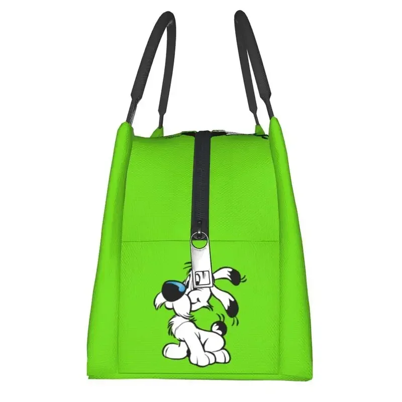 Custom Asterix And Obelix Dogmatix Lunch Bags Women Thermal Cooler Insulated Lunch Box for Picnic Camping Work Travel