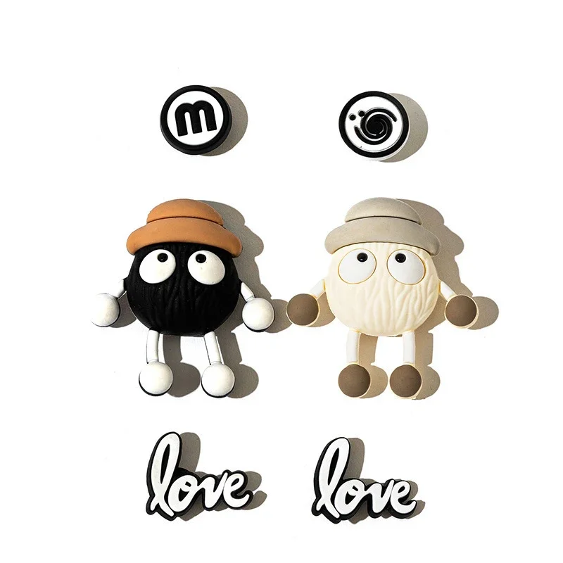 ثلاثية الأبعاد لطيف عيون كبيرة الأحذية السحر ل قباقيب اكسسوارات مجموعة الموضة DIY بها بنفسك الشريحة الصنادل حديقة أبازيم أحذية الديكور بنين بنات هدايا