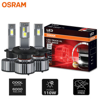 OSRAM 24V LED ZX2.0 Truck Headlight H1 H4 H7 110W 8000LM Super Power Light 6000K Cool White Upgrade Replace Bright High Low Beam
