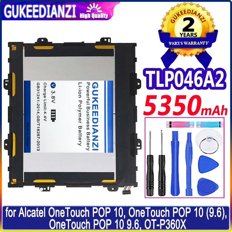 

Tablet Battery TLP046A2 5350mAh For Alcatel Onetouch Pop 10, Onetouch Pop 10 9.6 , Onetouch Pop 10 9.6, OT-P360X