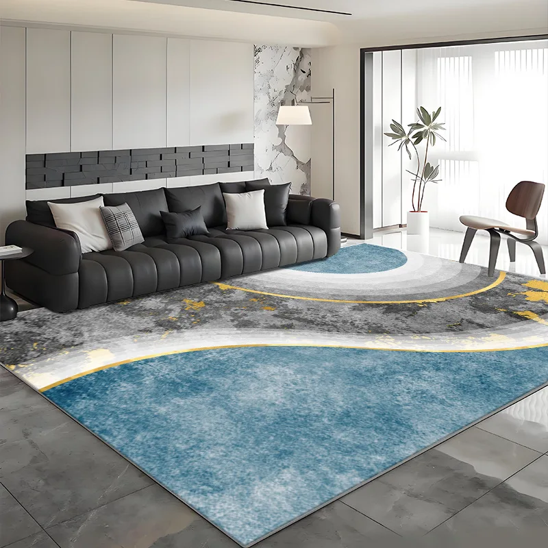 VIKAMA Nordic Living Room Carpet, Luxury Sofa Coffee Table Mat, Easy-to-Clean Bedroom and Cloakroom Carpet, Home Decoration