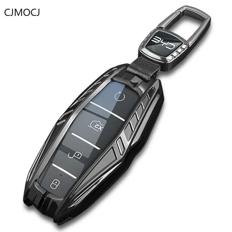 

Premium Zinc Alloy Key Cover for 2023 BYD Yuan Plus/Yuan Pro - Protective Key Case Keybag Keychain
