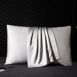 Funda de almohada de seda de morera Natural, funda de almohada de seda pura 100, fundas de almohada para dormir por ambos lados, ropa de cama