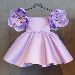 1-6 Years Baby Girls Flower Dress Wedding Birthday Party Princess Dresses Children Carnival Tutu Dresses Kids Prom Ball Gown