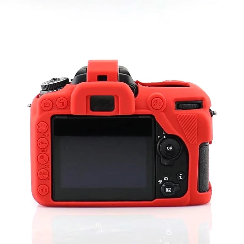 

Silicone Case For Nikon SLR D7500 d7500 camera special silicone cover, protective soft bag + free tempered film
