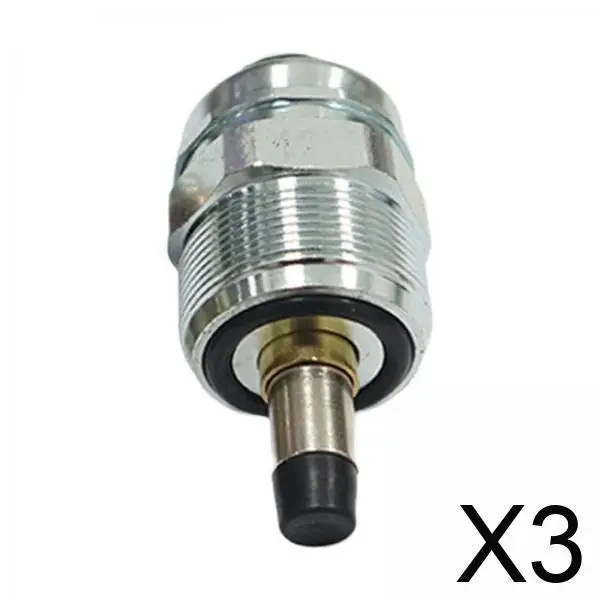 

12V Solenoid Valve Fuel Shutoff Metal Construction Reliable Engine Stop Accessory for Car Parts Replacement